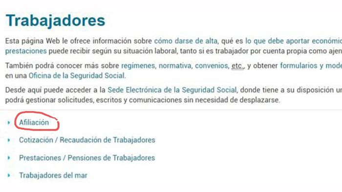 Cómo presentar el Formulario TA1 de la Seguridad Social en España