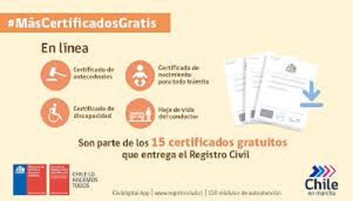 tramites registro civil chile