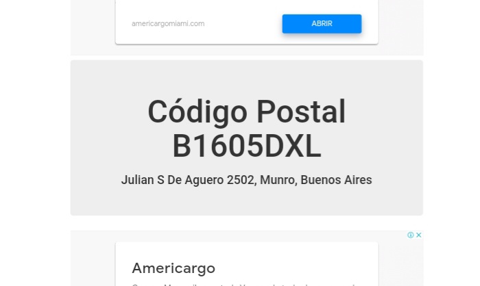 Cómo saber el Código Postal en Argentina