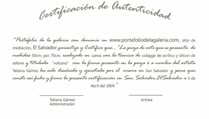 Certificado de Autenticidad de Obra de Arte en Argentina