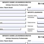 Formulario 114 de Ingresos Brutos